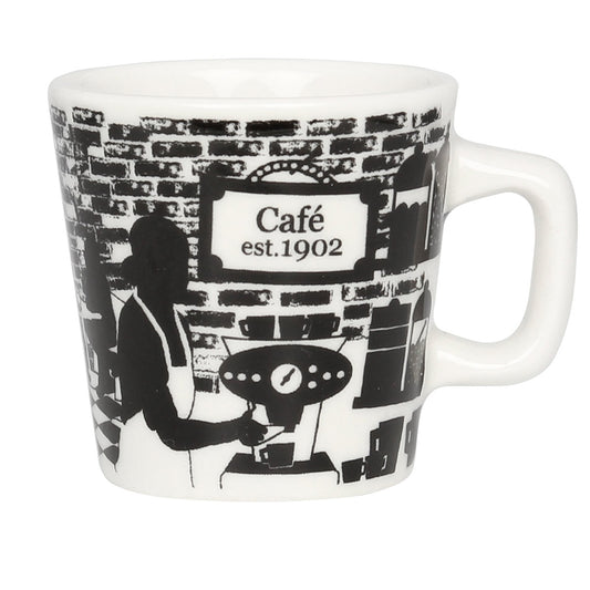 Cafe 1902 espressokuppi mustavalkoinen 1 dl
