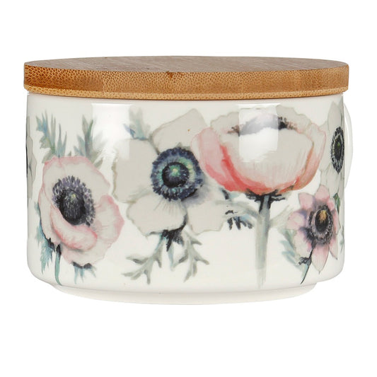 Anemone jar 5 dl with bamboo lid